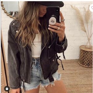 Jet Setter Black Denim Jacket